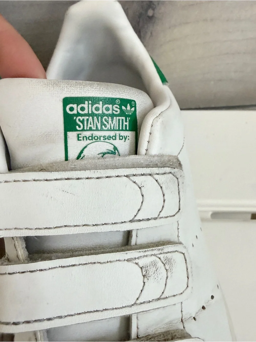 Adidas Stan Smith Shoes Green And White Size 13K Toddler Leather Sneakers